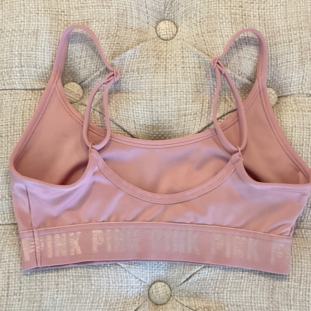 PINK Victoria's Secret Dusty Rose Sports Bra - Picture 3 of 4